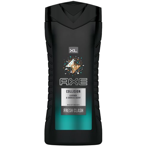 Axe Collision Leather & Cookies Bodywash XL Душ гел, 48-часово усещане за свежест, със сладък аромат на бисквити 400ml