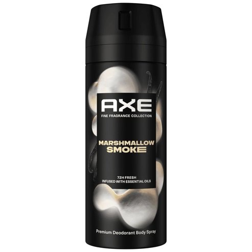Axe Marshmallow Smoke Vanilla & Dark Musk Scent Premium Deodorant Body Spray Дезодорант спрей с аромат на ванилия & тъмен мускус 150ml