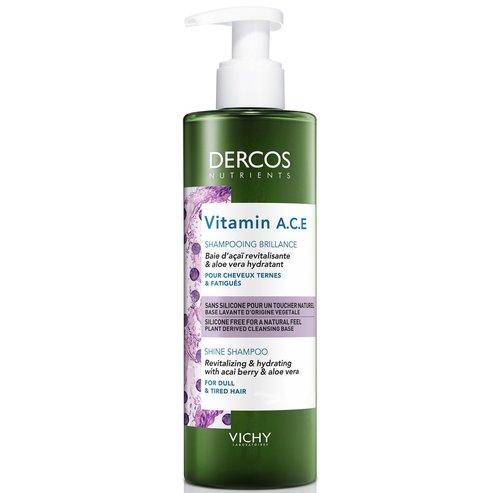 Δώρο Vichy Dercos Nutrients Vitamin A.C.E Shampooing Brillance Ενυδατικό Σαμπουάν Λάμψης & Τόνωσης για Θαμπά, Άτονα Μαλλιά 100ml