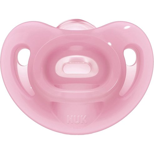 Nuk Sensitive Silicone Soother 0-6m 1 Парче - Розово