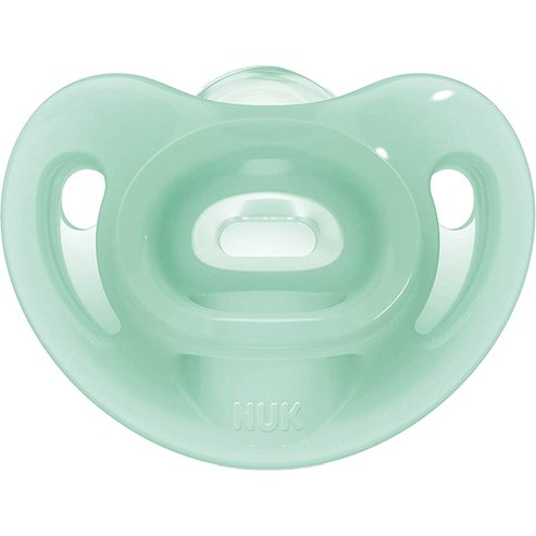 Nuk Sensitive Silicone Soother 6-18m 1 Парче - Зелено