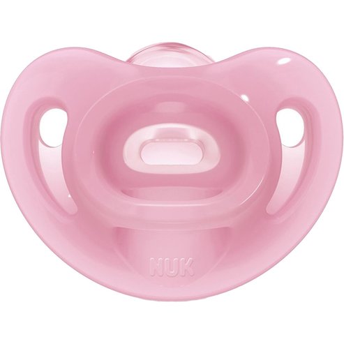 Nuk Sensitive Silicone Soother 6-18m 1 Парче - Розово