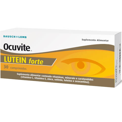 Bausch & Lomb Ocuvite Lutein Forte Хранителна добавка с витамини, микроелементи и каротеноиди  30tabs