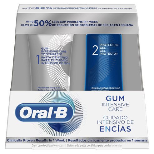 Δώρο Oral-B Gum Intensive Care Σύστημα Στοματικής Υγιεινής για Υγιή Ούλα, 1 Οδοντόκρεμα x 52ml & 1 Gel Προστασίας x 63ml