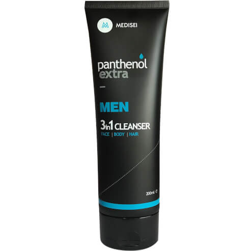 Medisei Panthenol Extra Men 3 in 1 Cleanser Мъжки душ гел, шампоан и измивен гел за лице 200ml