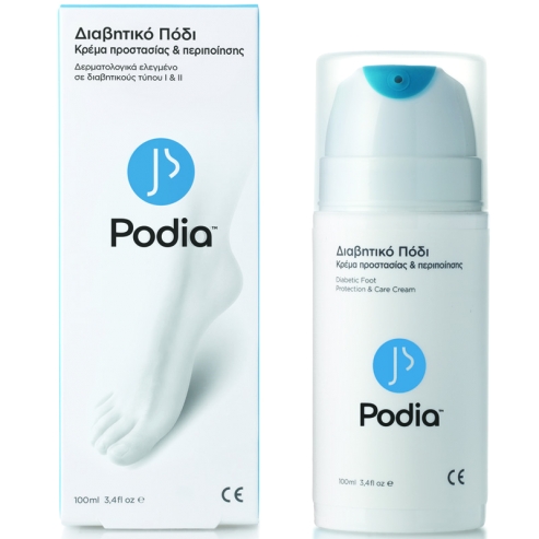 Podia Diabetic\'s Foot Protection & care Cream, 100ml: Крем за подържане на диабетичен крак