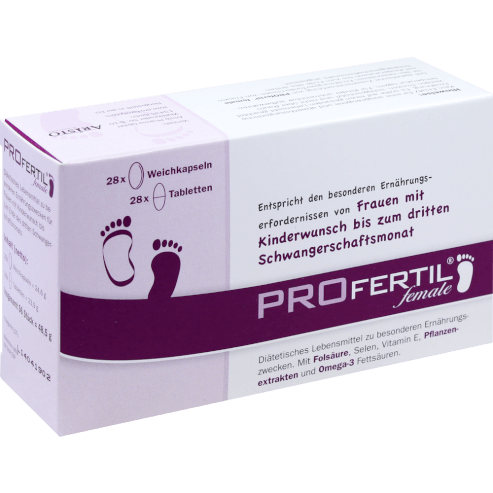 Profertil Female Силна специална хранителна добавка за лечение на женско безплодие 1 месец 28caps x 28tabs
