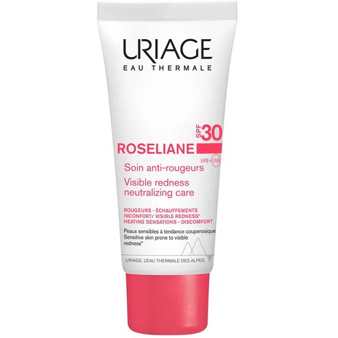 Uriage Roseliane Spf30 Visible Redness Neutrilizing Care Лек, немазен крем за лице против зачервяване за кожа, склонна към зачервяване, с висок SPF 40ml