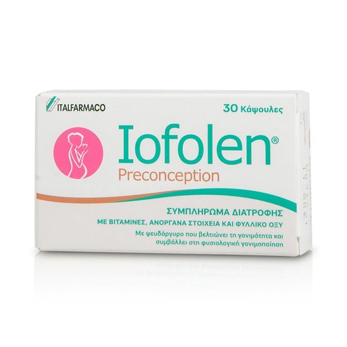 Iofolen Preconception Хранителна добавка с витамини, минерали и фолиева киселина 30caps