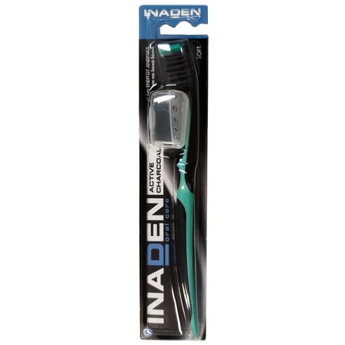 Inaden Active Charcoal Soft Toothbrush 1 Парче - Тюркоаз
