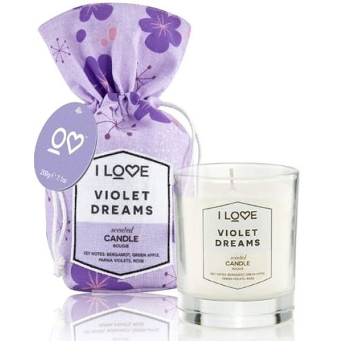I Love... Violet Dreams Scented Candle Ароматна свещ 200gr