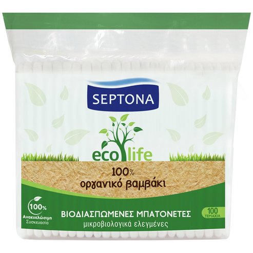 Septona Ecolife Памучни тампони 100 бр