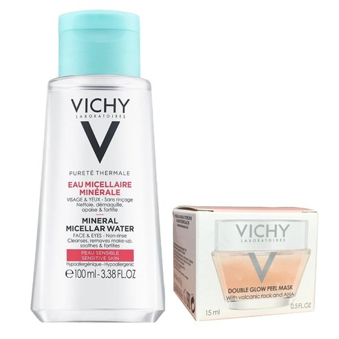 Δώρο Vichy Purete Thermale Mineral Micellar Water για Πρόσωπο & Μάτια 100ml & Masque Peel Double Eclat Μάσκα 15ml