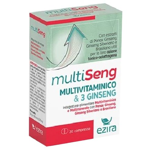 Ezira MultiSeng Multivitaminco & 3 Ginseng Food Supplement 30tabs