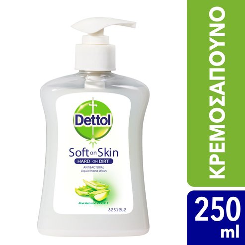Dettol Liquid Soap Aloe Vera & Vitamin E Антибактериален течен сапун за ръце с алое вера и витамин Е 250мл