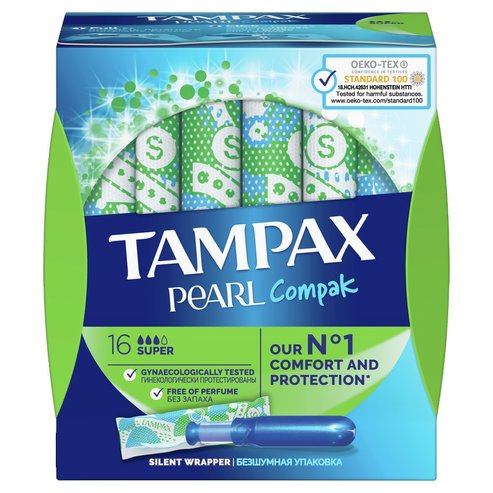 Tampax Pearl Compak Super 16 броя