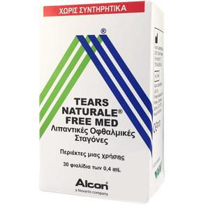 Alcon Tears Naturale Free Med Капки за очи в контейнери за еднократна употреба, за облекчаване на сухота в очите 30x0.4 ml