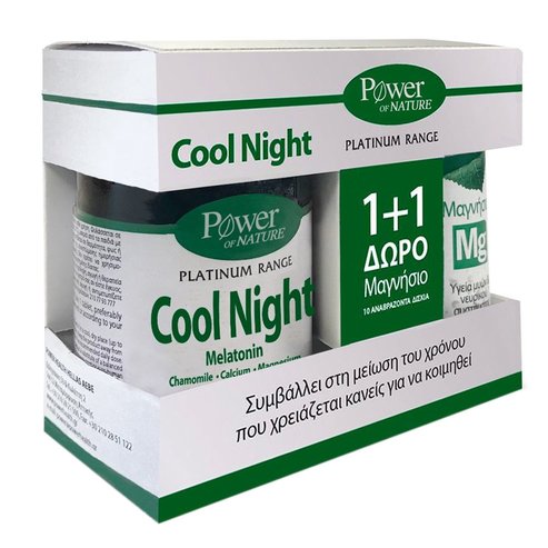 Power Health PROMO PACK Platinum Range Cool Night with Melatonin 30caps & Magnesium 10Effer.tabs