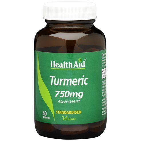 Health Aid TURMERIC 750mg Куркуминът - Мощен антиоксидант, противовъзпалително