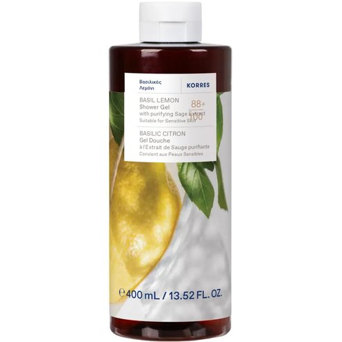 Korres Renewing Body Cleanser Basil & Lemon Shower Gel 400ml