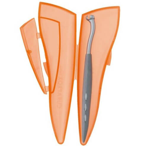 Curaprox UHS 460 Pocket Box Джобен комплект с ергономична пластмасова дръжка UHS 4 (без междузъбни четки)