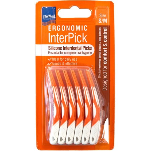 Intermed Ergonomic Inter Pick Silicone Interdental Picks 36 бр S/M