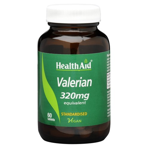 Health Aid Valerian Extract 320mgЕстествен и безопасен Успокоителни за безсъние 60 вега капсули