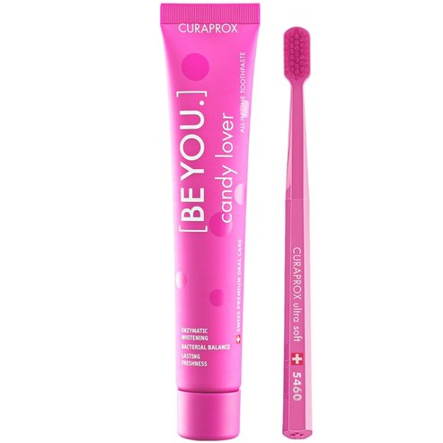Curaprox Be You Challenger Ortho Ultra Soft Ортодонтска четка за зъби и паста за зъби с аромати срещу кариес 90ml