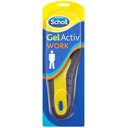 Dr. Scholl Gelactiv Work - комфортни анатомични стелки за мъже с натоварени крака, 2 броя