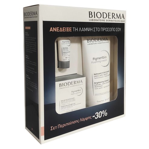Biderma Pigmentbio PROMO PACK Night Renewer 50ml & Foaming Cream 200ml & ПОДАРЪК Daily Care Spf50+ 5ml на специална цена