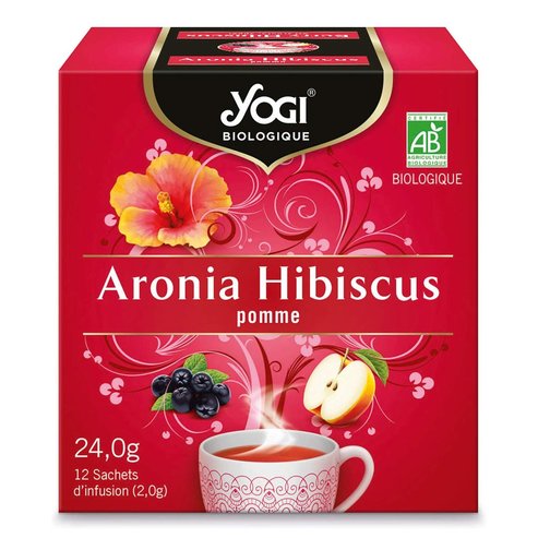 Yogi Tea Aronia Hibiscus with Apple 12 Teabags x 2.0gr