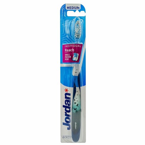 Jordan Individual Reach Medium Toothbrush 1 Брой, Код 310040 - Син