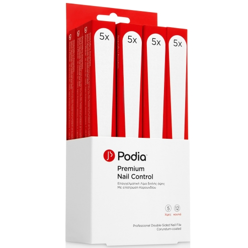 Podia Premium Nail Control Професионална двустранна дървена пила , 5 бр