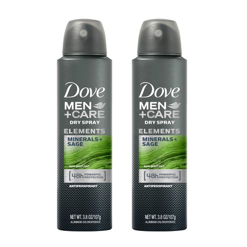 Dove Men Care Elements Mineral & Sage Дезодорант в спрей 2 x150ml опаковка 1 + 1