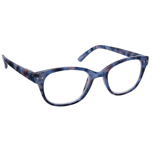 Eyelead Унисекс очила за четене, костно сини с шарка Ε229
