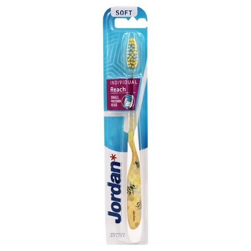 Jordan Individual Reach Soft Toothbrush 1 брой Код 310041 - Жълт