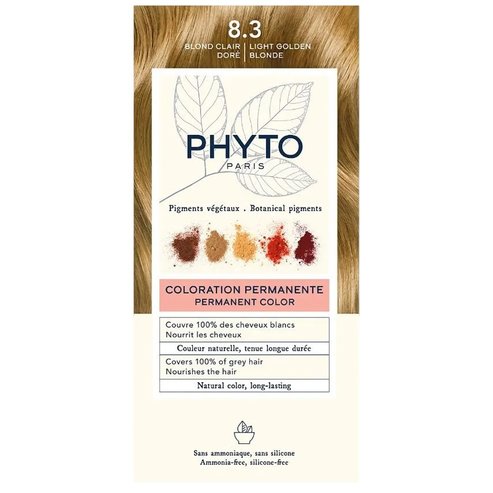 Phyto Permanent Hair Color Kit 1 Парче - 8.3 светло русо злато