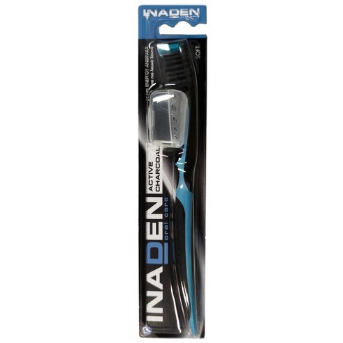 Inaden Active Charcoal Soft Toothbrush 1 Парче - синьо
