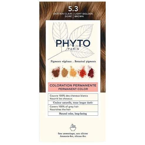 Phyto Permanent Hair Color Kit 1 Парче - 5.3 кафяво светло злато