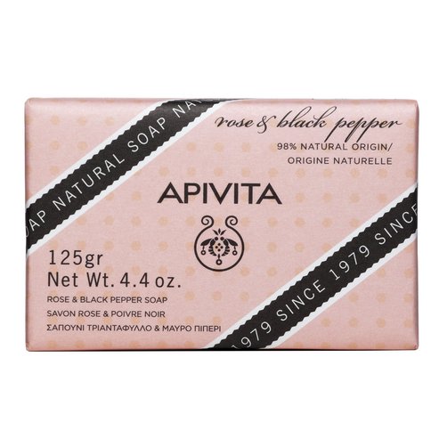 Apivita Natural Soap Сапун с Роза & Черен пипер 125g