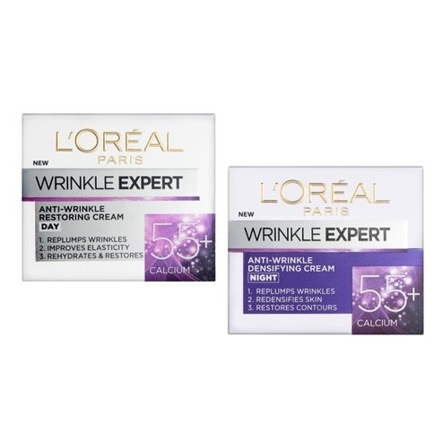 L\'Oreal Paris Πακέτο Προσφοράς Wrinkle Expert 55+ Κρέμα Νύχτας 50ml & Wrinkle Expert 55+ Κρέμα Ημέρας 50ml