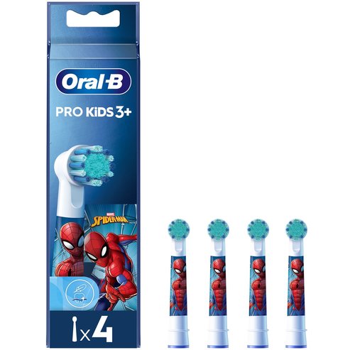 Oral-B Kids Spiderman Value Pack Extra Soft Electric Toothbrush Replacement 4 броя