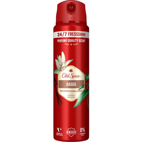 Old Spice Oasis Deodorant Body Spray with Smoked Vanilla Scent 150ml