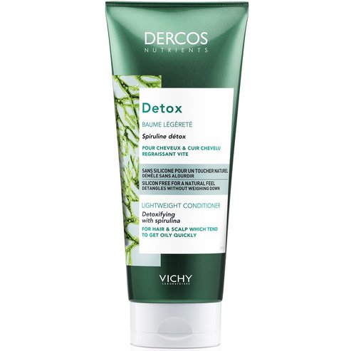 Vichy Dercos Nutrients Detox Baume Legerete Балансиращ балсам с детоксикиращ ефект за мазна коса и мазен скалп 200ml