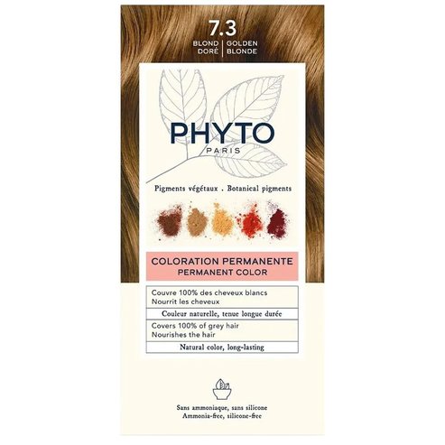 Phyto Permanent Hair Color Kit 1 Брой - 7,3 жълто злато