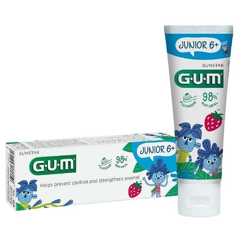 Gum Junior 6+ Toothpaste Strawberry Детска паста за зъби с вкус на ягода 50ml