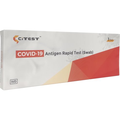 Citest Covid-19 Antigen Rapid Self Test (Swab) Касета за бърз тест с назално покритие 1 Тест