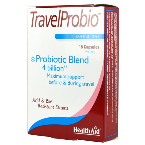 Health Aid Travel Probio Поддържане на чревната флора 15 капсули