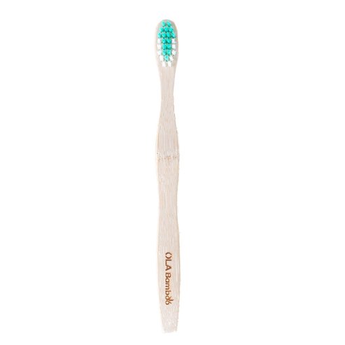 OLABamboo Kids Toothbrush Soft 1 Брой - Тюркоаз / Бяло