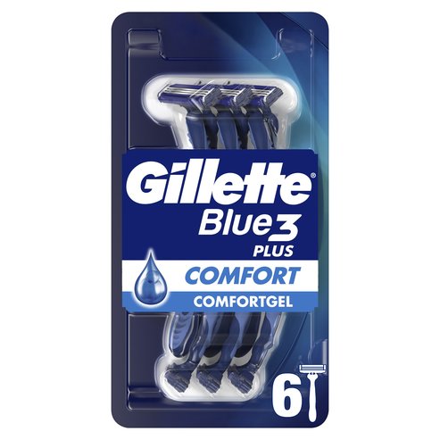 Gillette Blue 3 Plus Comfort Disposable Razors 6 бр